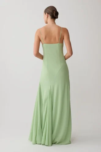 Aurelia Chiffon Maxi Dress – Sage