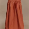 Autumn Maxi Skirt – Burnt Orange