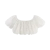 Autumn Off Shoulder Broderie Top – White Autumn Off Shoulder Broderie Top – White