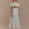 Autumn Off Shoulder Broderie Top – White Autumn Off Shoulder Broderie Top – White