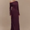 Avery Long Sleeve Maxi Dress – Plum