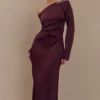 Avery Long Sleeve Maxi Dress – Plum
