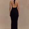 Ayella Cowl Knit Maxi Dress – Black Ayella Cowl Knit Maxi Dress – Black