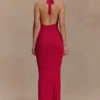 Ayella Cowl Knit Maxi Dress – Raspberry