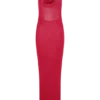Ayella Cowl Knit Maxi Dress – Raspberry
