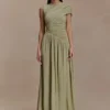 Ayeshya Slinky Asymmetric Maxi Dress – Sage Ayeshya Slinky Asymmetric Maxi Dress – Sage