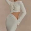 Azariah Long Sleeve Knit Midi Dress – Ivory Azariah Long Sleeve Knit Midi Dress – Ivory
