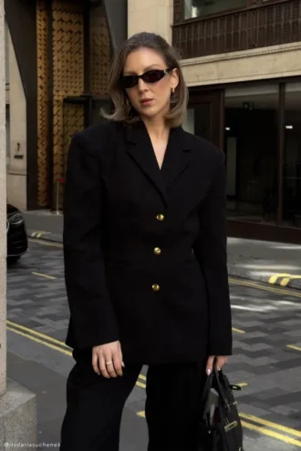 Bellamy Cinched Blazer – Black