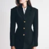 Bellamy Cinched Blazer – Black Bellamy Cinched Blazer – Black