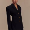 Bellamy Cinched Blazer – Black Bellamy Cinched Blazer – Black