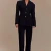 Bellamy Cinched Blazer – Black Bellamy Cinched Blazer – Black