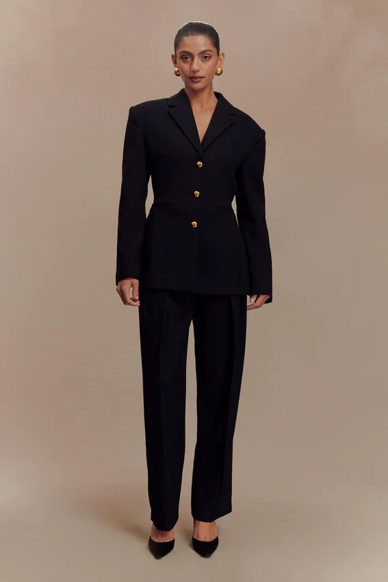 Bellamy Cinched Blazer – Black Bellamy Cinched Blazer – Black