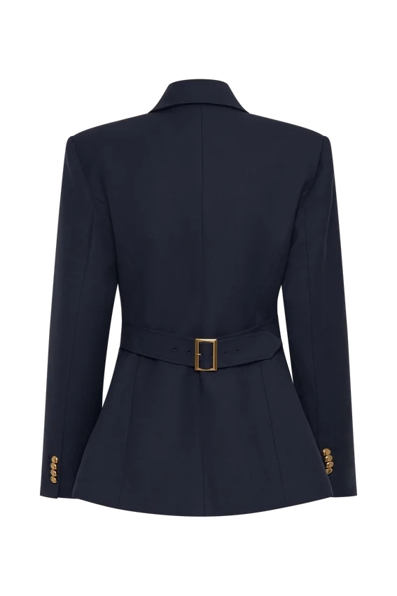 Bellamy Cinched Blazer – Dark Navy Bellamy Cinched Blazer – Dark Navy