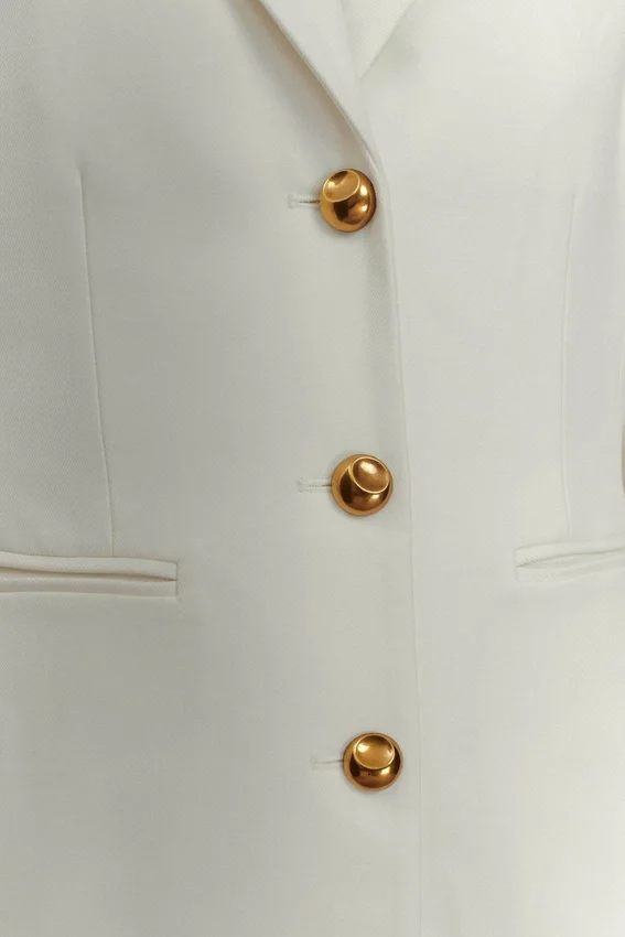 Bellamy Cinched Blazer – Ivory Bellamy Cinched Blazer – Ivory