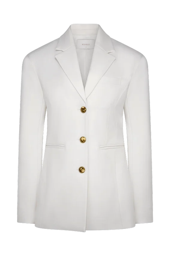 Bellamy Cinched Blazer – Ivory Bellamy Cinched Blazer – Ivory