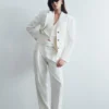 Bellamy Cinched Blazer – Ivory Bellamy Cinched Blazer – Ivory