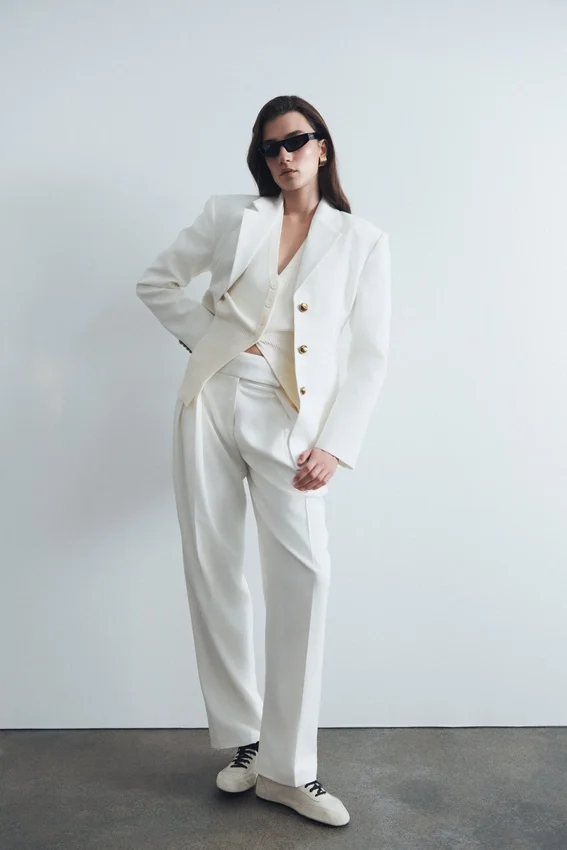 Bellamy Cinched Blazer – Ivory Bellamy Cinched Blazer – Ivory