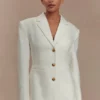 Bellamy Cinched Blazer – Ivory Bellamy Cinched Blazer – Ivory