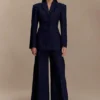 Bellamy Cinched Blazer – Navy Pinstripe Bellamy Cinched Blazer – Navy Pinstripe