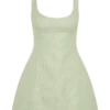 Beth Tweed Mini Dress – Pastel Green Beth Tweed Mini Dress – Pastel Green