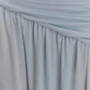 Bex Strapless Slinky Maxi Dress With Split – Pale Blue