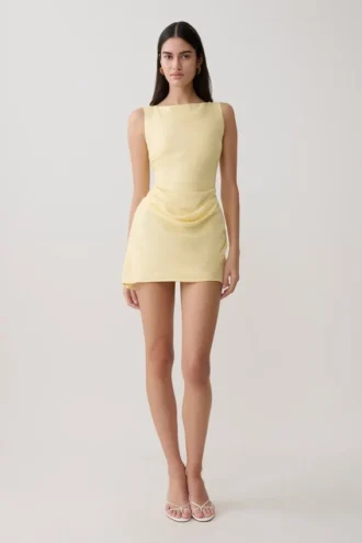 Bexley Draped Mini Dress – Butter