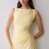 Bexley Draped Mini Dress – Butter Bexley Draped Mini Dress – Butter