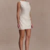 Bexley Draped Mini Dress – Ivory Bexley Draped Mini Dress – Ivory