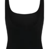 Blanca Stretch Crepe Cami Top – Black