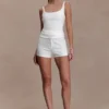 Blanca Stretch Crepe Cami Top – White Blanca Stretch Crepe Cami Top – White