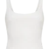 Blanca Stretch Crepe Cami Top – White Blanca Stretch Crepe Cami Top – White