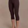 Blanca Stretch Crepe Capri Pants – Chocolate