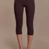 Blanca Stretch Crepe Capri Pants – Chocolate