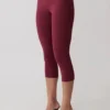 Blanca Stretch Crepe Capri Pants – Mahogany