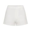 Blanca Stretch Crepe Shorts – White