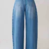 Bobby Oversized Jean With Front Pleat – Summer Blue