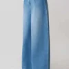 Bobby Oversized Jean With Front Pleat – Summer Blue