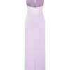 Bonnie Slinky And Lace Maxi Dress – Lilac Bonnie Slinky And Lace Maxi Dress – Lilac