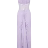 Bonnie Slinky And Lace Maxi Dress – Lilac Bonnie Slinky And Lace Maxi Dress – Lilac