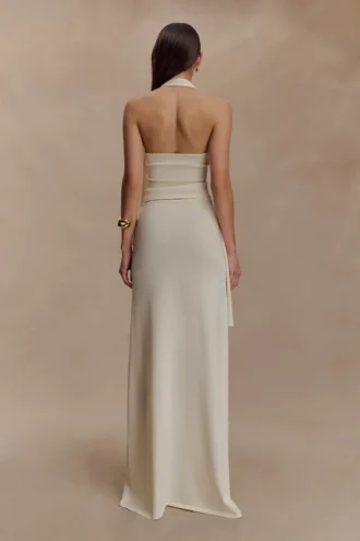 Bowie Low Rise Knit Maxi Skirt – Ivory