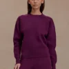 Braxton Cozy Knit Jumper – Plum Braxton Cozy Knit Jumper – Plum