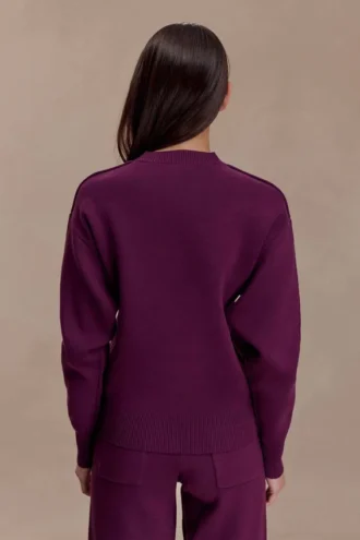 Braxton Cozy Knit Jumper – Plum