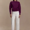 Braxton Cozy Knit Jumper – Plum Braxton Cozy Knit Jumper – Plum
