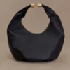 Bristol Croissant Leather Shoulder Bag – Black Bristol Croissant Leather Shoulder Bag – Black