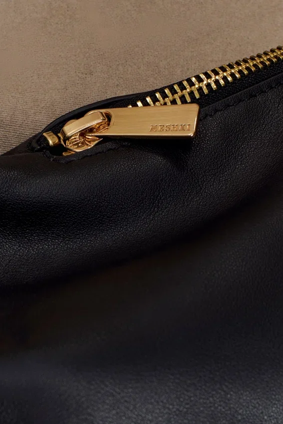 Bristol Croissant Leather Shoulder Bag – Black Bristol Croissant Leather Shoulder Bag – Black