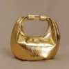 Bristol Mini Croissant Leather Bag – Gold Bristol Mini Croissant Leather Bag – Gold