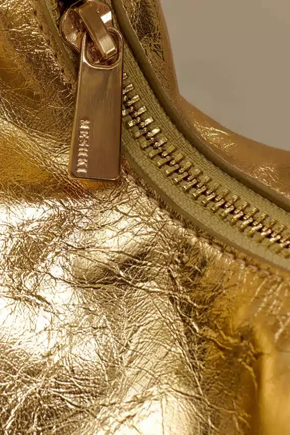 Bristol Mini Croissant Leather Bag – Gold Bristol Mini Croissant Leather Bag – Gold