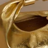 Bristol Mini Croissant Leather Bag – Gold Bristol Mini Croissant Leather Bag – Gold