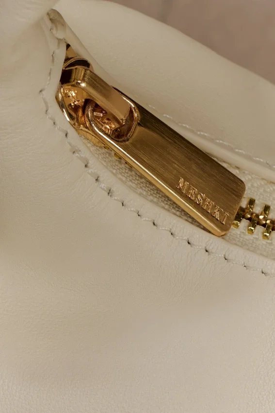 Bristol Mini Croissant Leather Bag – Ivory Bristol Mini Croissant Leather Bag – Ivory