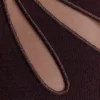 Brock Asymmetrical Neckline Knit Top – Dark Chocolate